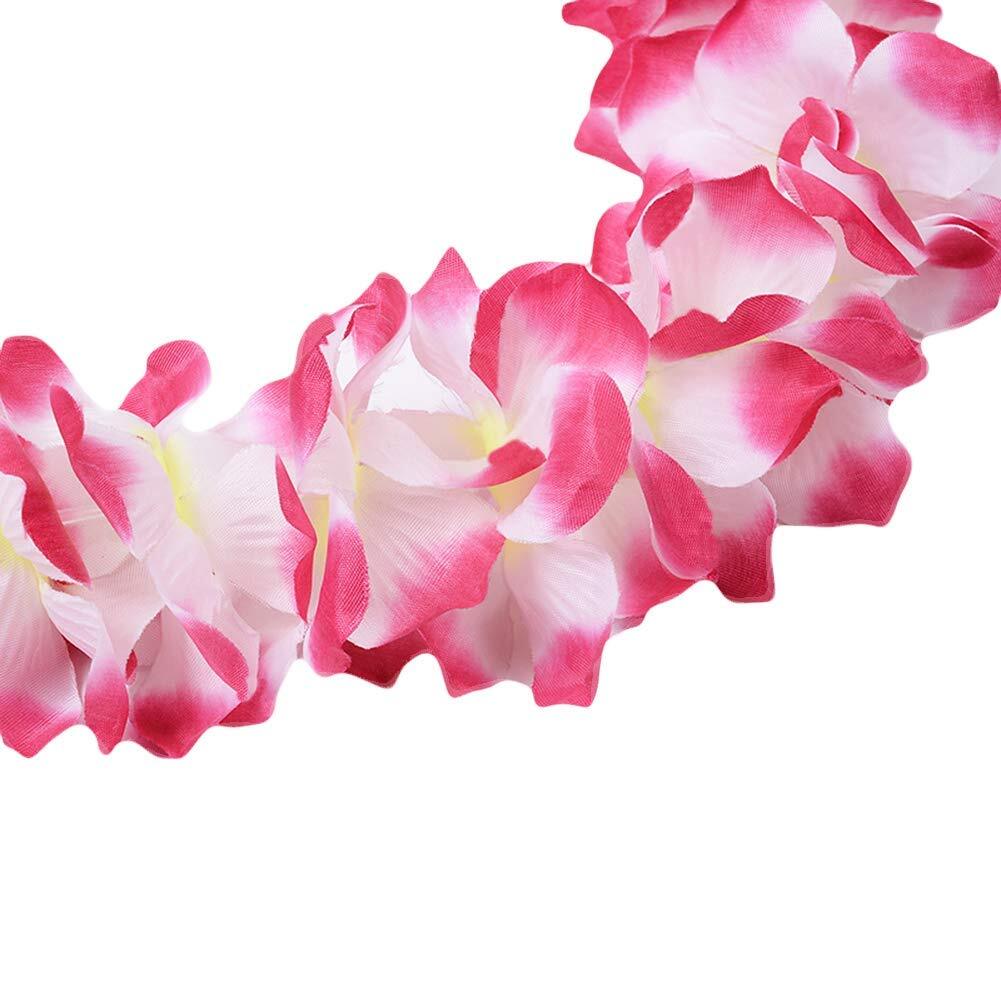 4 Pcs Pink Hawaiian Leis For Graduation Party Dance Party Photo Prop In Outdoors