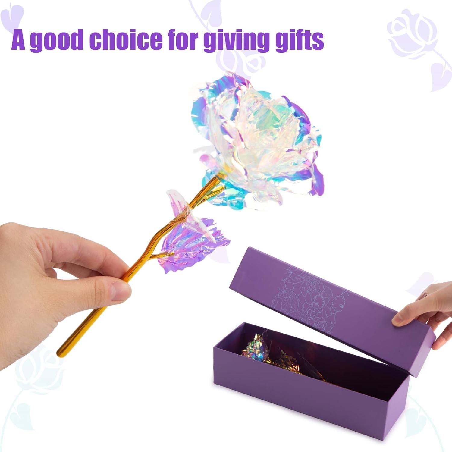 Galaxy Rose Flower Gift for Mother’s Day Birthday Anniversary Wedding