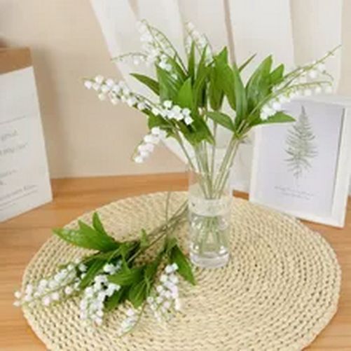 6pcs Artificial Bellflower Lily Flower Plant – Home And Wedding Bridal Ornament
