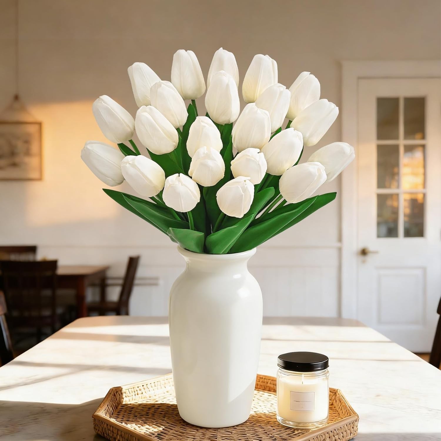 10PCS Artificial Lifelike Tulip Flowers Bouquet Wedding Home Festival Decor Gift
