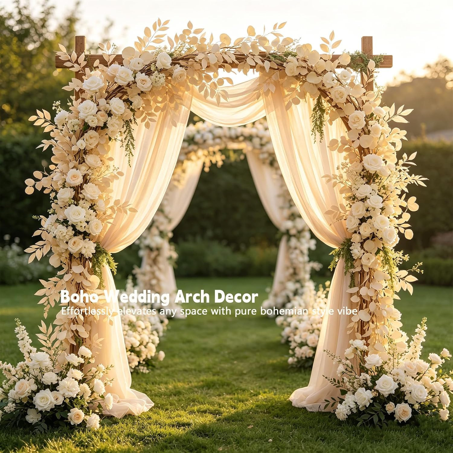 6.5Ft Eucalyptus Greenery Garland for Rustic Wedding, Home, and Party Decor…