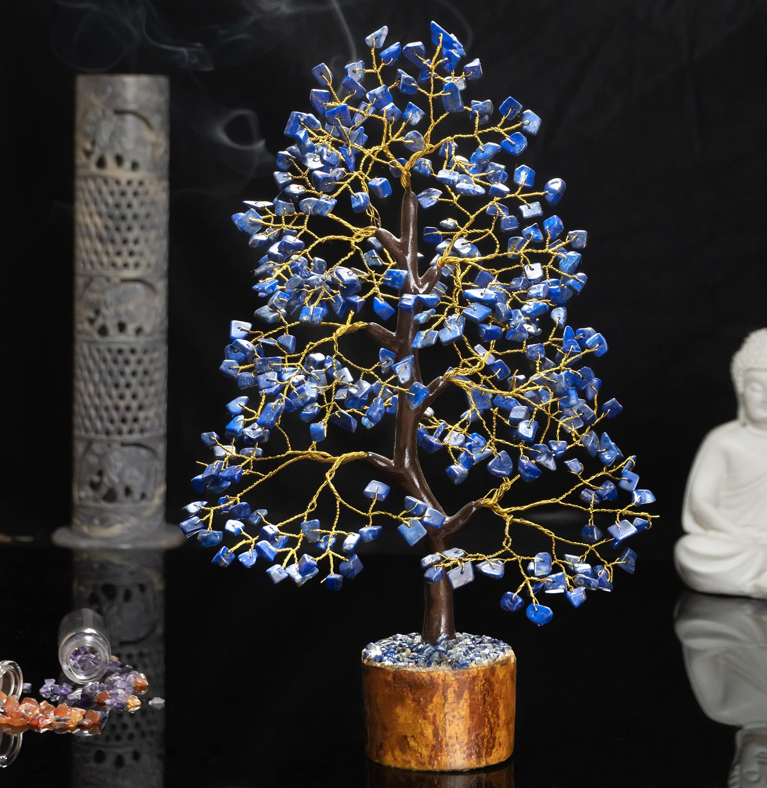 Lapis Lazuli Crystals and Healing Stones Tree, Birthday Gifts for Women, Gifts