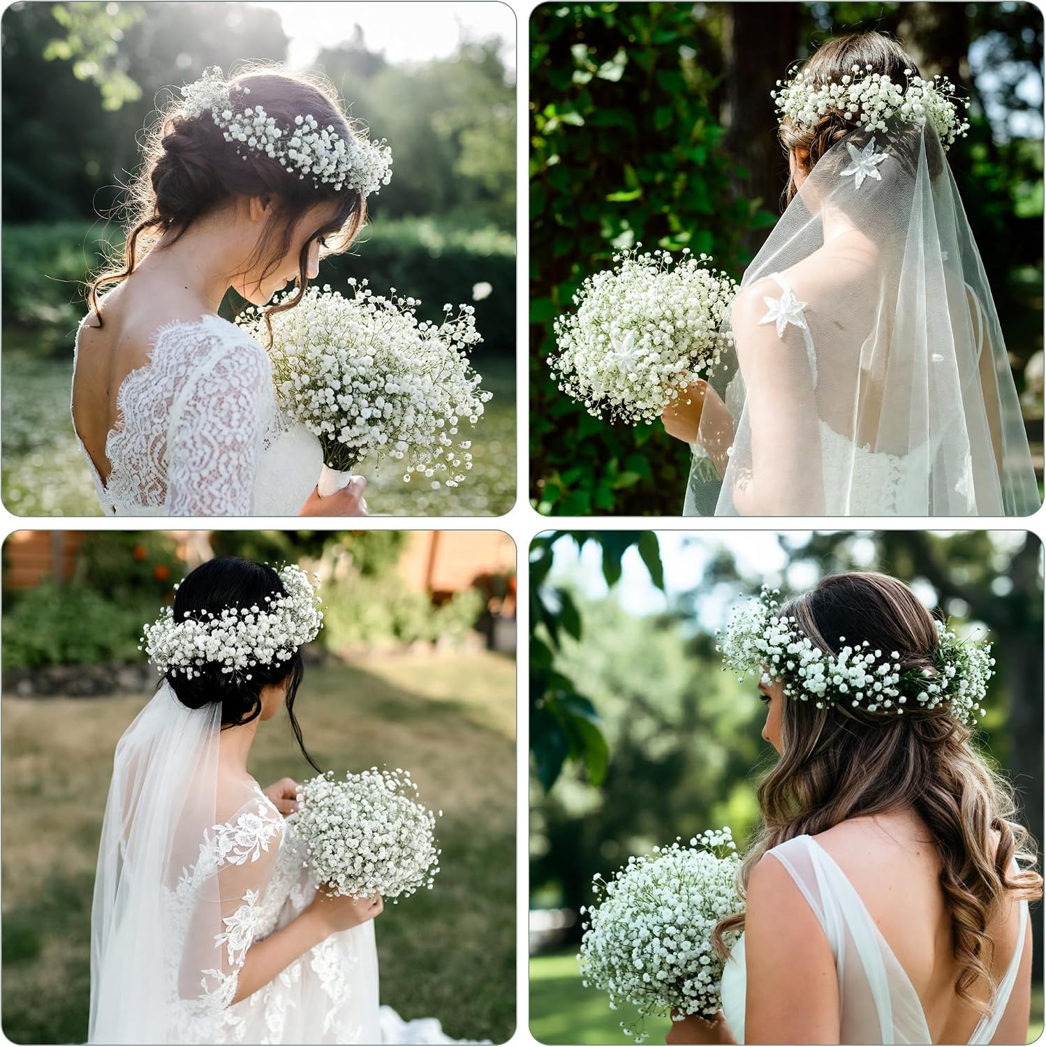 Real Touch Baby’s Breath Artificial Flowers – 30 Pcs for Weddings & Decor