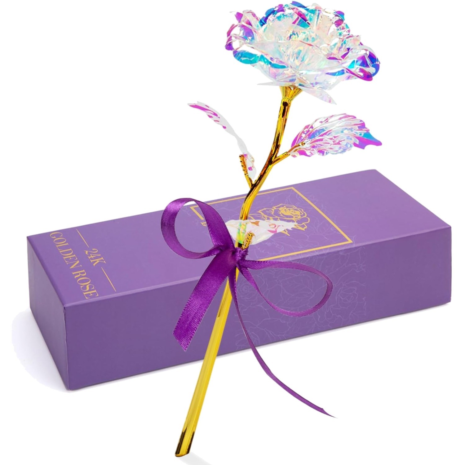 Galaxy Rose Flower Gift for Mother’s Day Birthday Anniversary Wedding