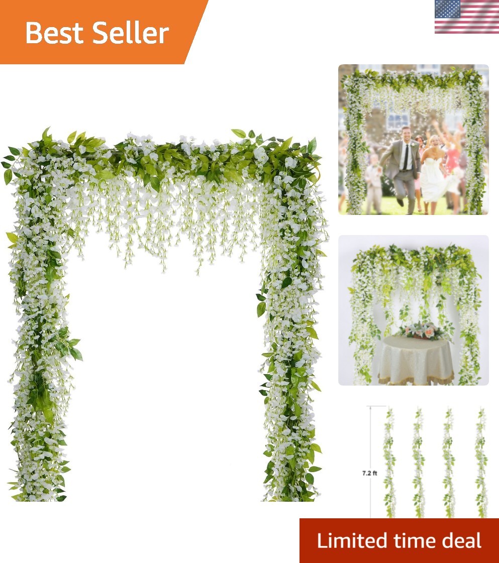 Handmade 28.8ft Wisteria Hanging Flowers – Decorate Your Home & Garden