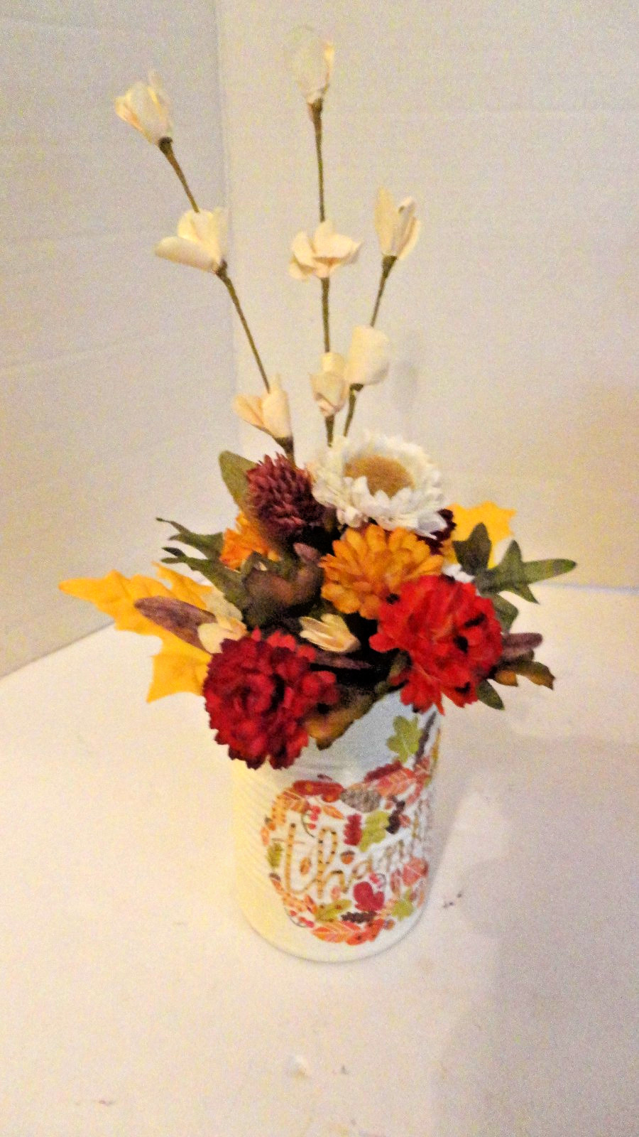 Autumn Floral Arrangement Thanksgiving~Tabletop~ 12 inches~ Handmade