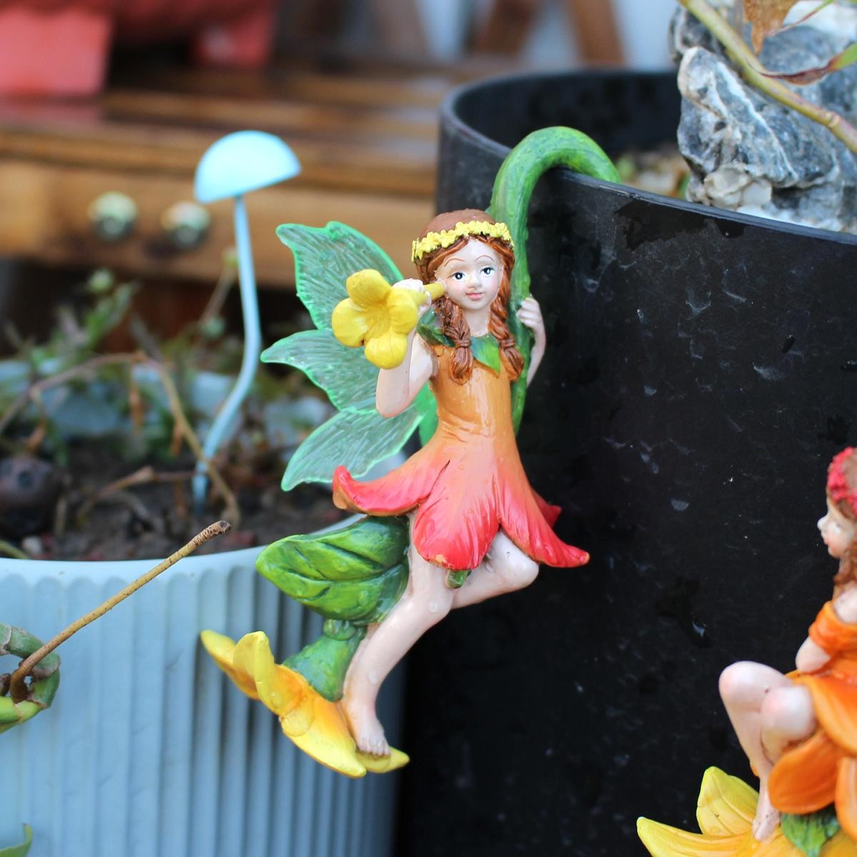 3pc Tree Vine Flower Fairy Diy Garden Bonsai Pendant Home Decor Craft