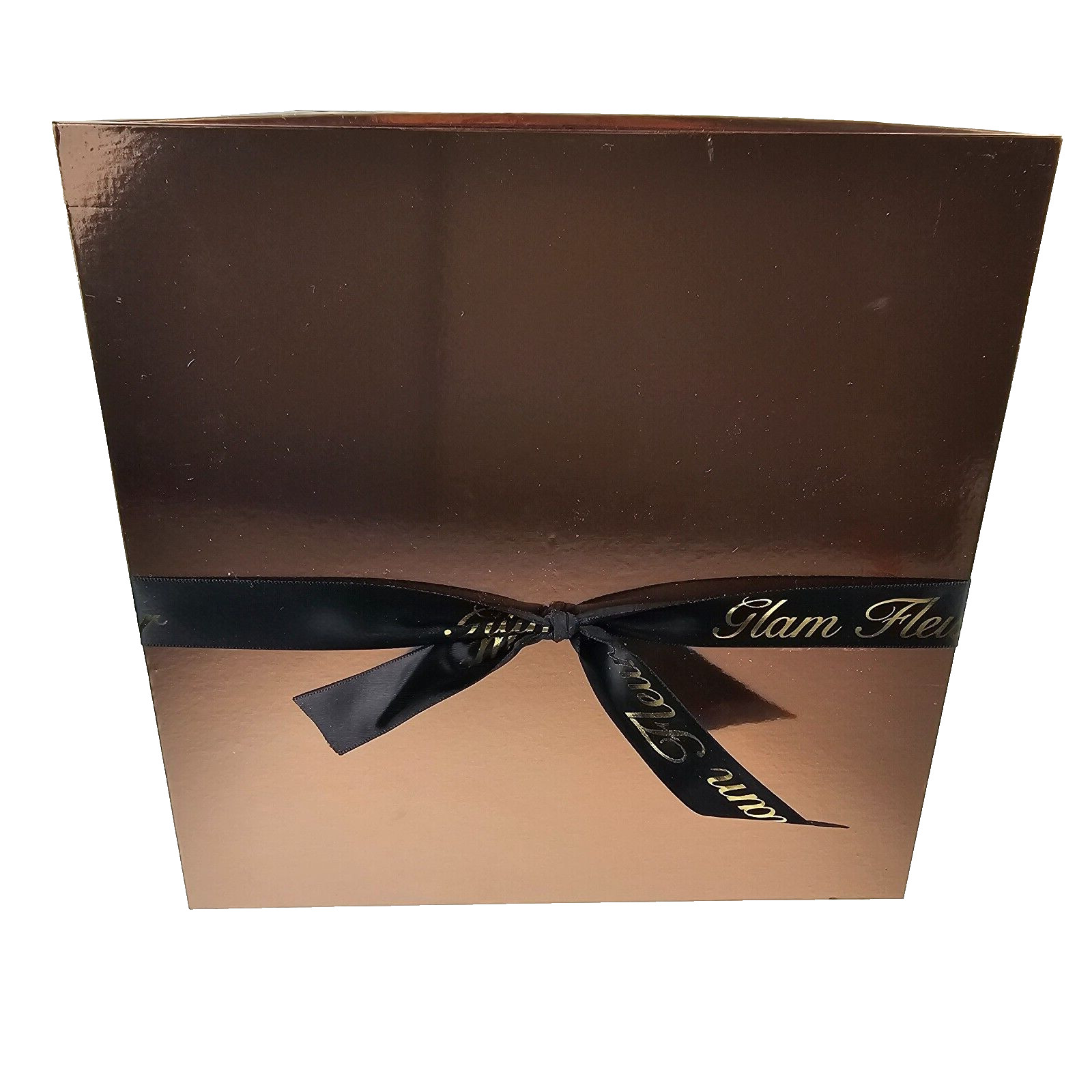 Glam Fleur Preserved 9 White Cream Real Roses in Square Gift Box