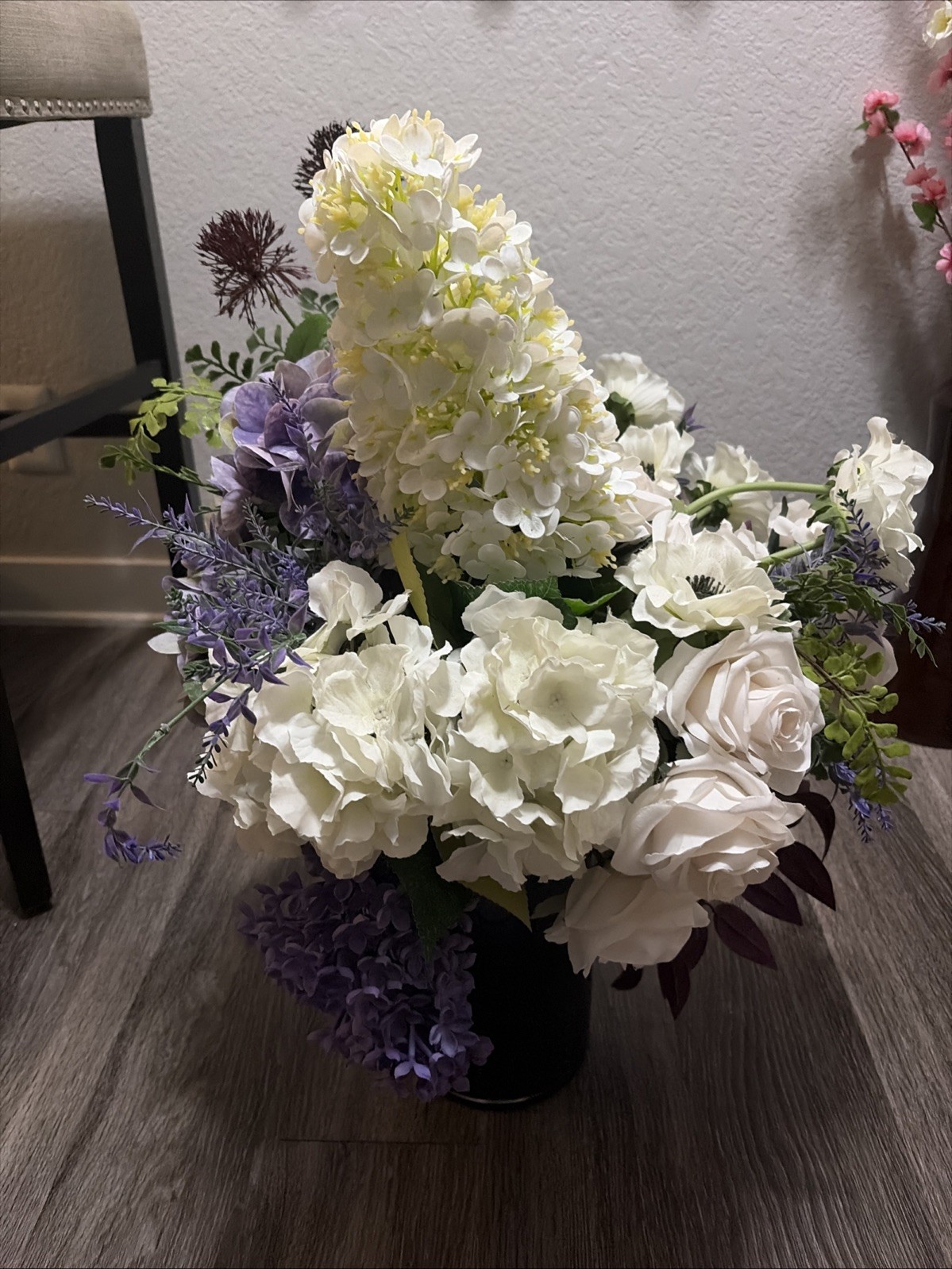 Large Spring Summer Floral Arrangement Easter Floral Arrangement (W/o Vase)