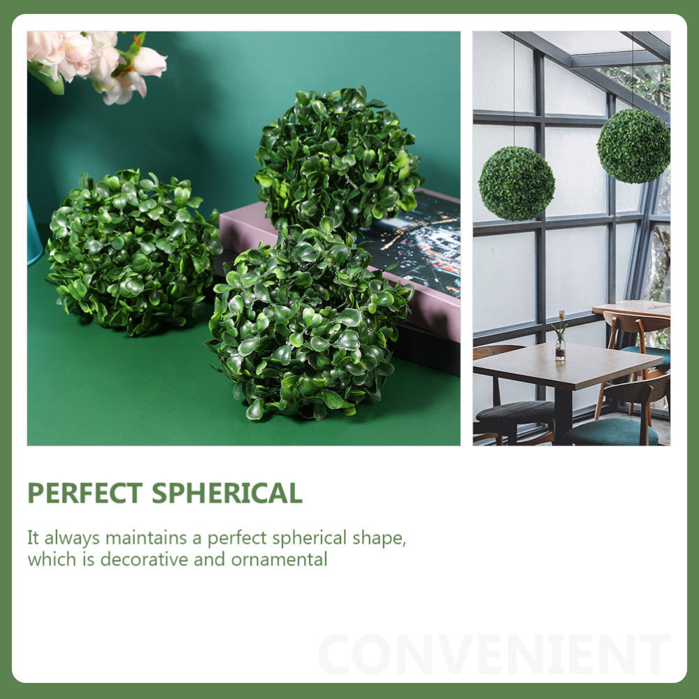 5PCS Simulation Plant Topiary Balls Decorative Ceiling Ornament Fake Plant Balls