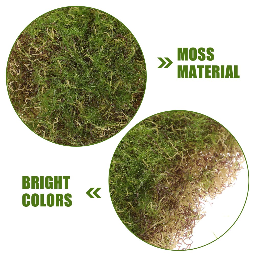 1 Pack Reusable Artificial Moss Turf Green Micro Landscape Decor for DIY