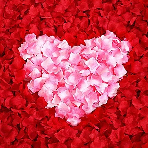Rose Petals Red 3000 PCS Artificial Silk Fake Flower Wedding Decoration