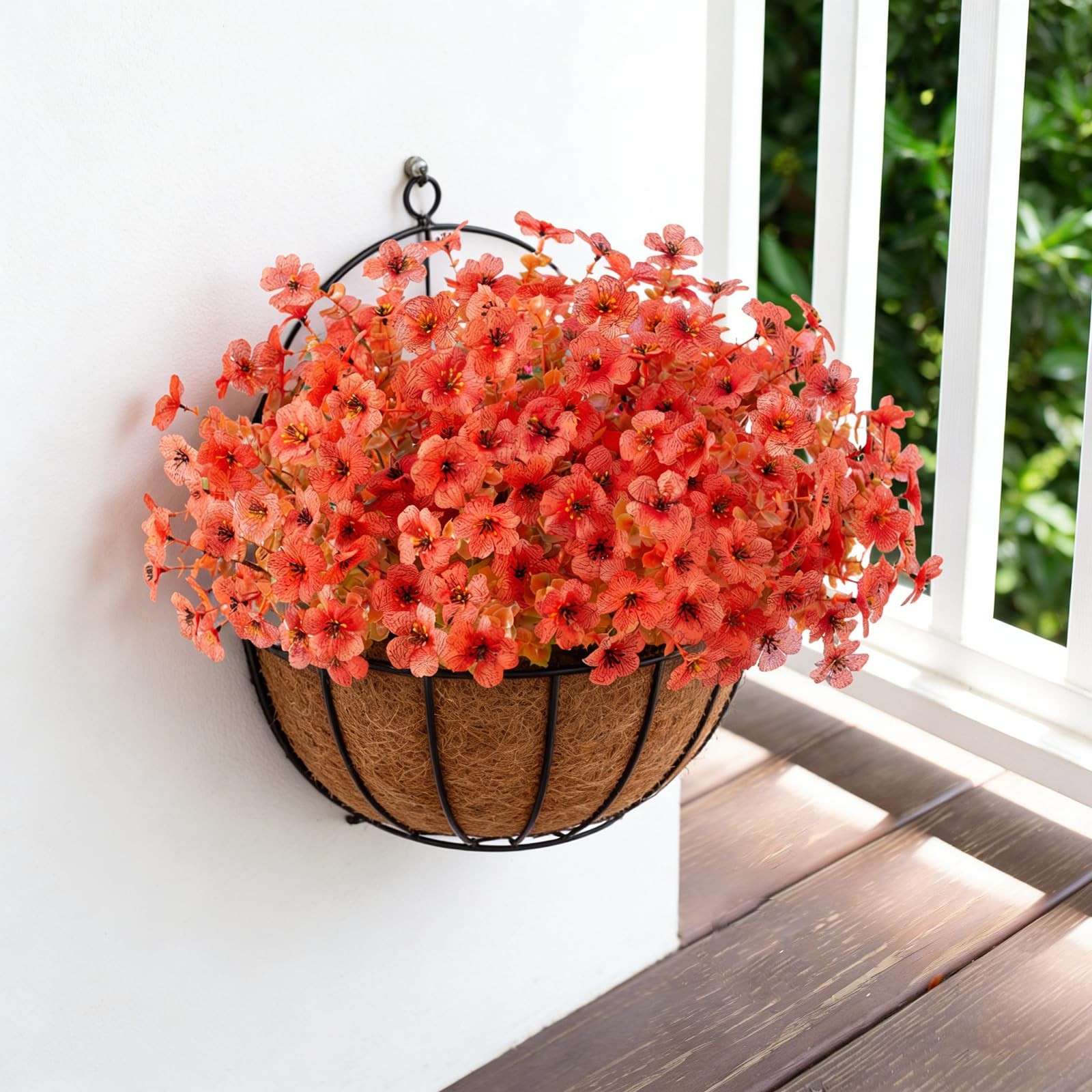 12 Bundles Artificial Flowers for Outdoor UV Resistant and Realistic, Faux Da…
