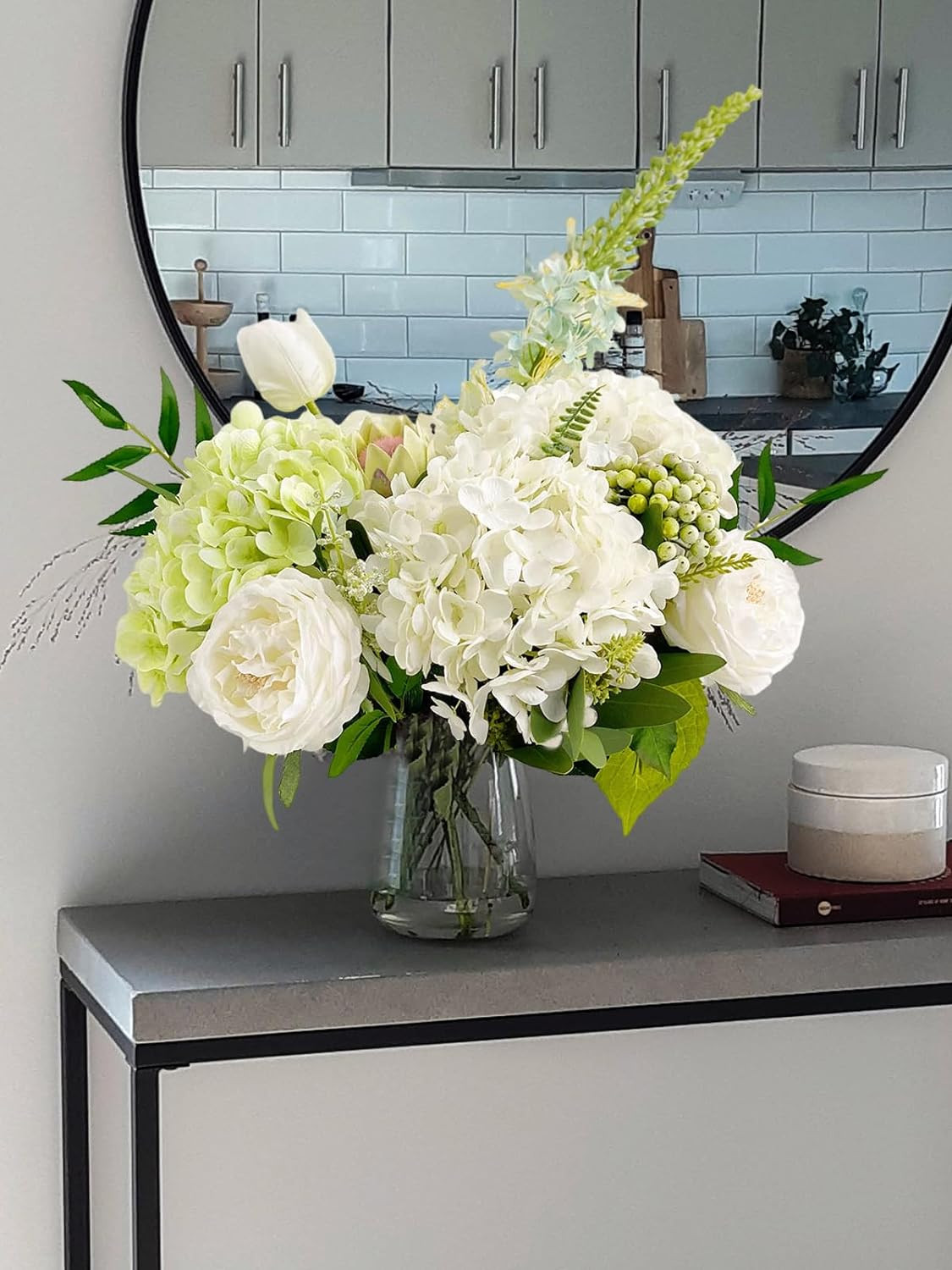 Lifelike Artificial Hydrangea Flowers – 4 Pcs for Home & Wedding Decor