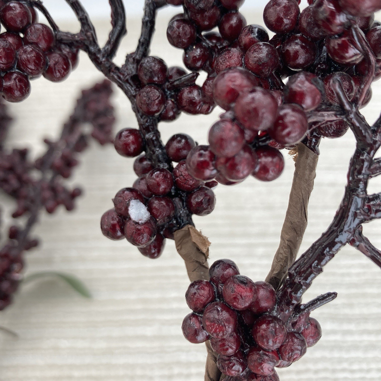 3 Artificial Faux Berries Stems For Crafts Floral Decor DIY Arrangements