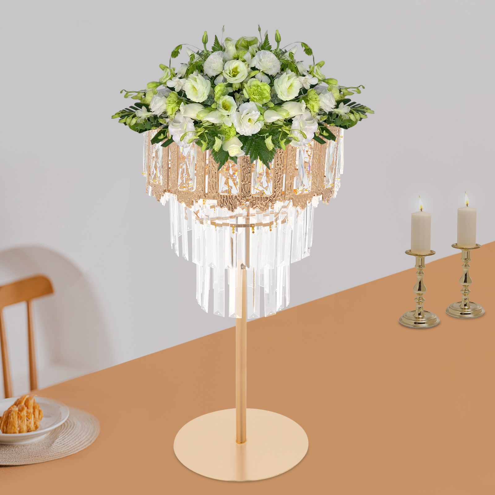 Flower Stand Centerpiece for Birthday Party Weddings Decoration Flowers Stand