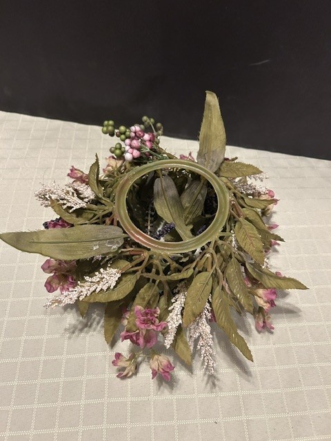 9 in. Multi-Colored, Silk Flower Ring