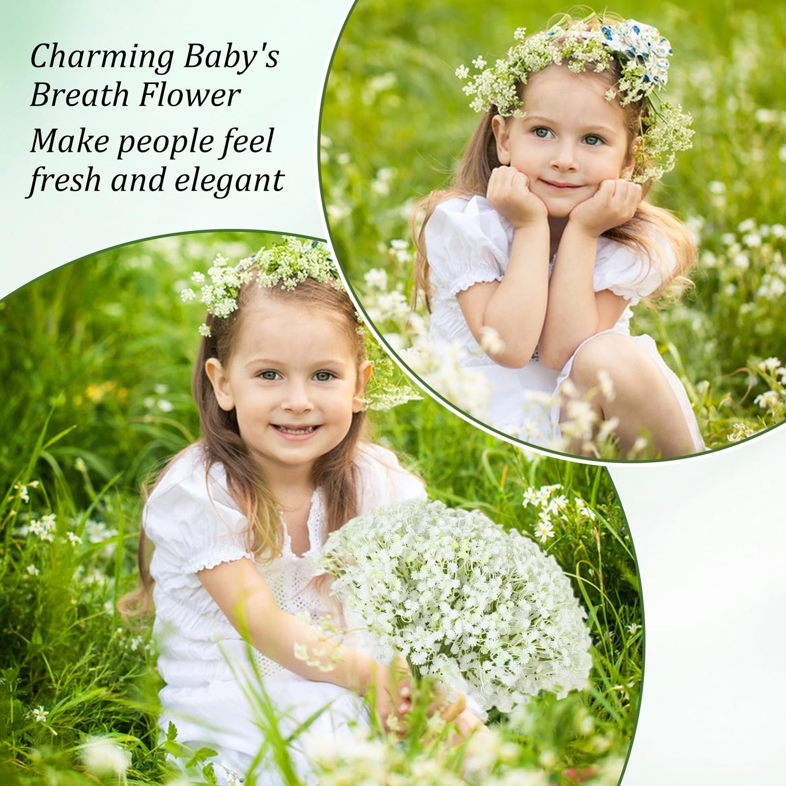 80 Pcs Babys Breath Artificial Flowers Plastic Baby Breath Flowers Bulk Faux …