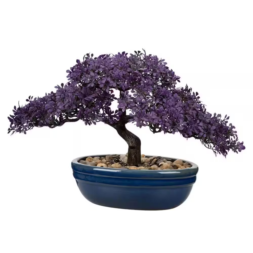 Artificial Bonsai Tree Juniper, Purple