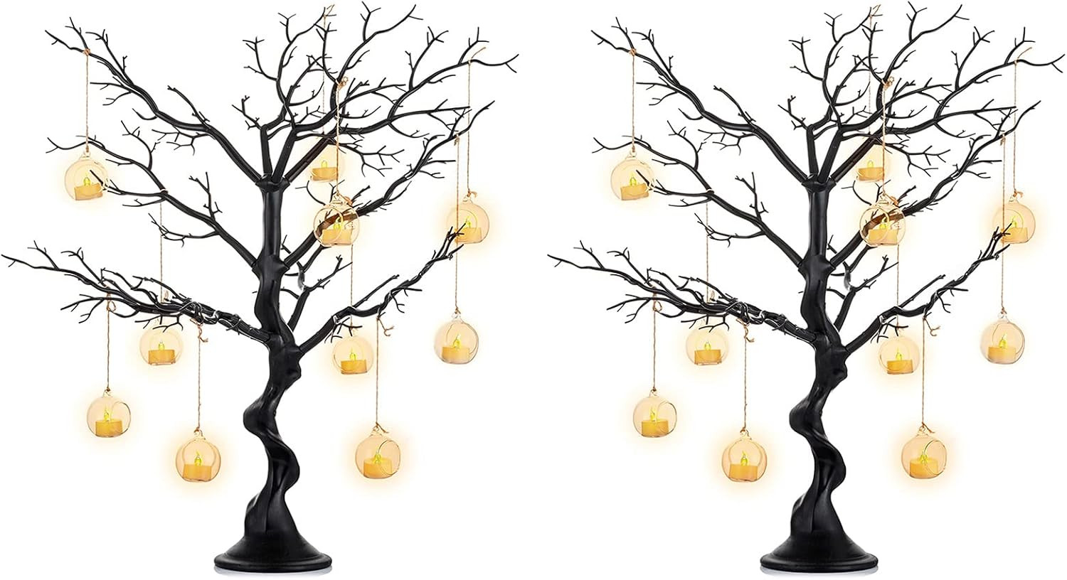 Black Halloween Tree Branch: Artificial 30 Inch Tall Manzanita Tree Christmas Ce