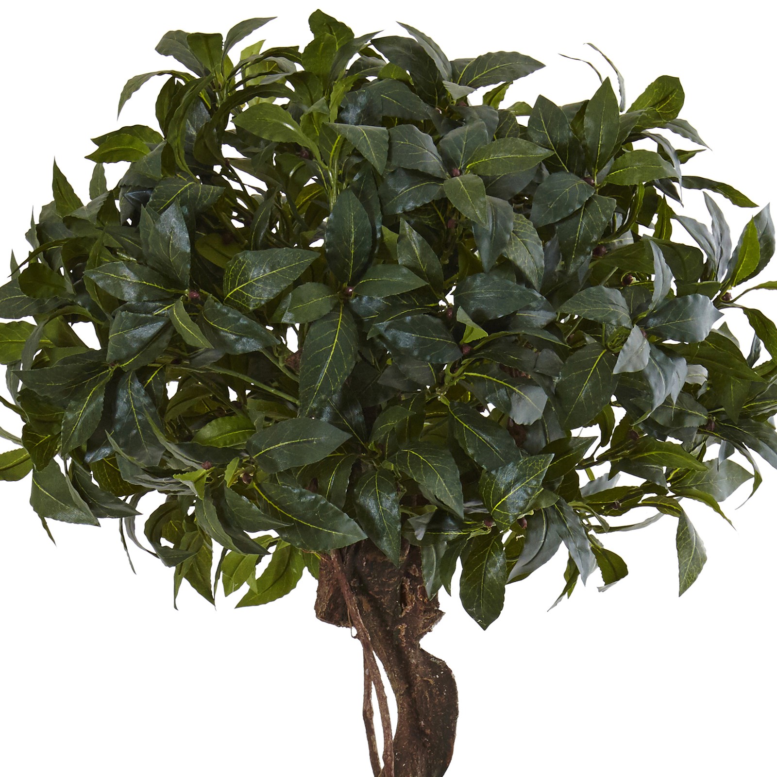 Nearly Natural 4.5ft Sweet Bay Double Topiary ArtificialTree in Planter