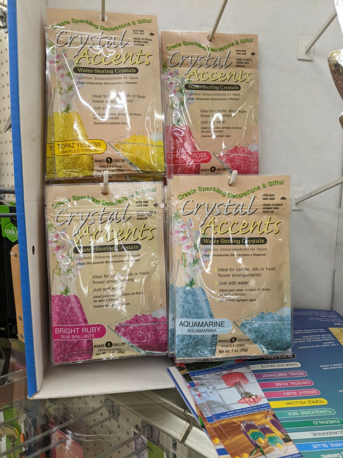 Crystal Accents Water – Storing Crystals – PURCHASING ONLY ONE PACKET -LMK Color
