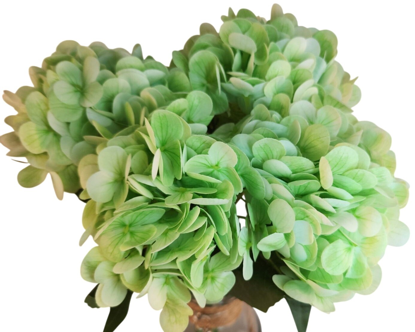 Light Green Hydrangea Stem Artificial Silk Flower Spring Wedding Decor