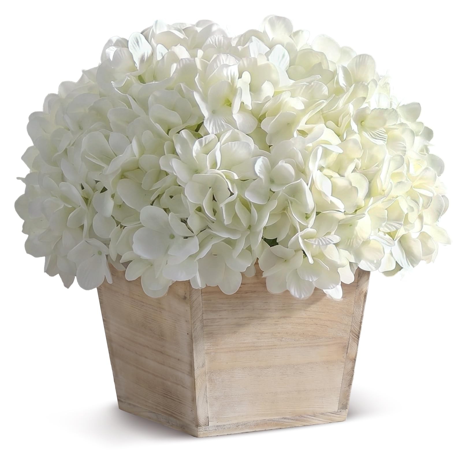 10″ Artificial Hydrangea Arrangement in Planter for Table Centerpiece, Lifeli…
