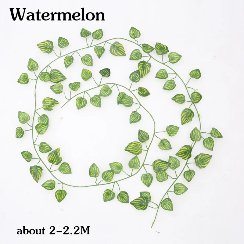 12 PCS Artificial Ivy Leaf Plants Fake Hanging Garland Plants Vine Home Decor