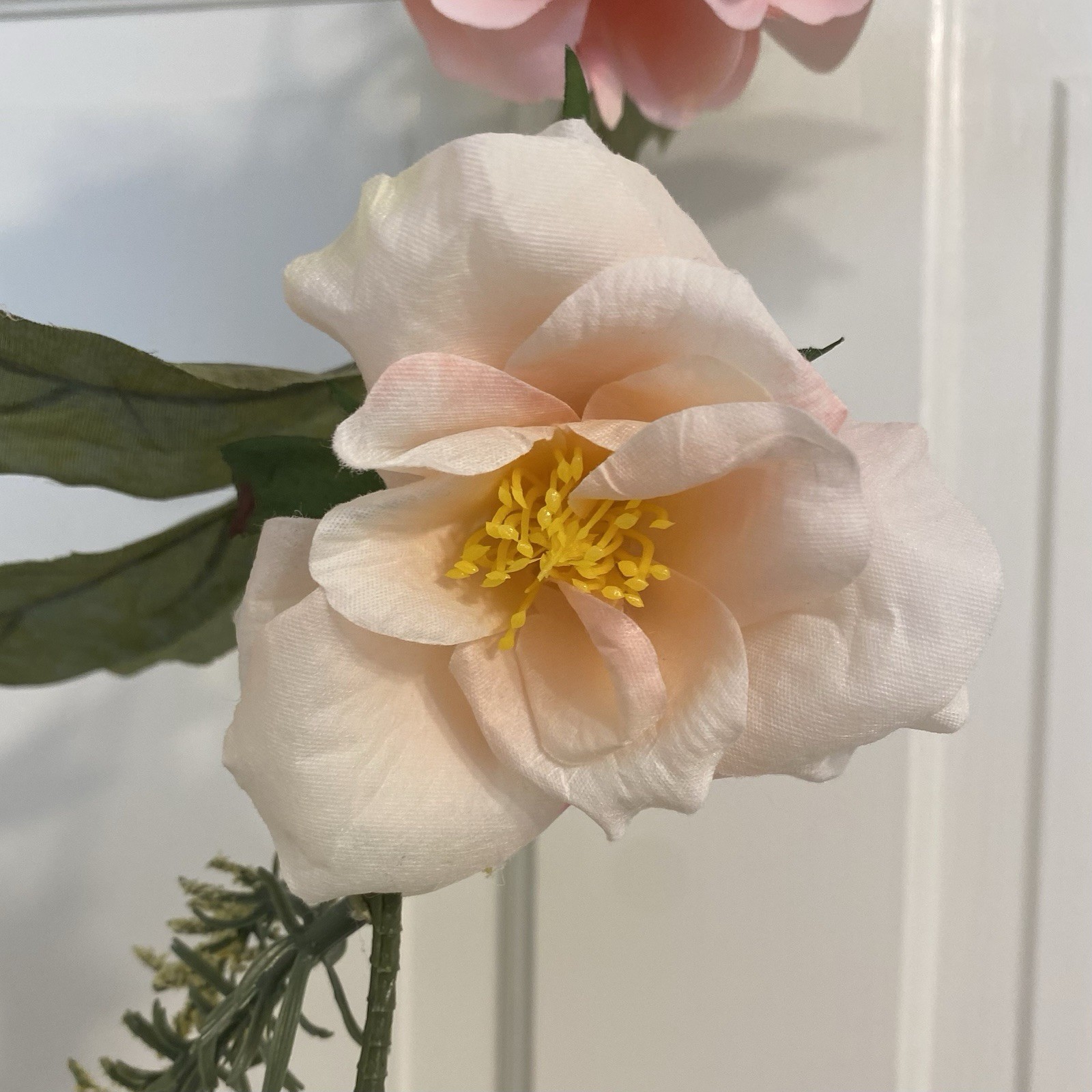 2 Artificial Pink Peony & Rose 6Ft Garland Shower Party Arch Table Runner Flower