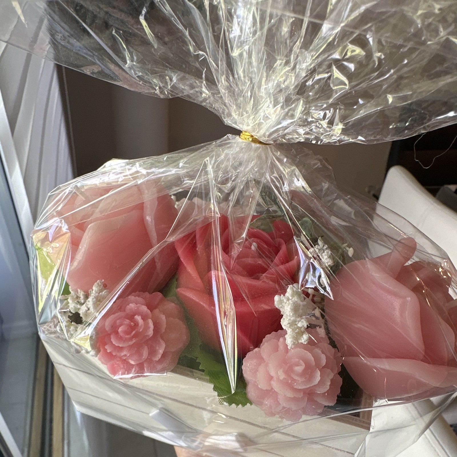 Organic candles bouquets (variety of colors and scents) for any occasion.