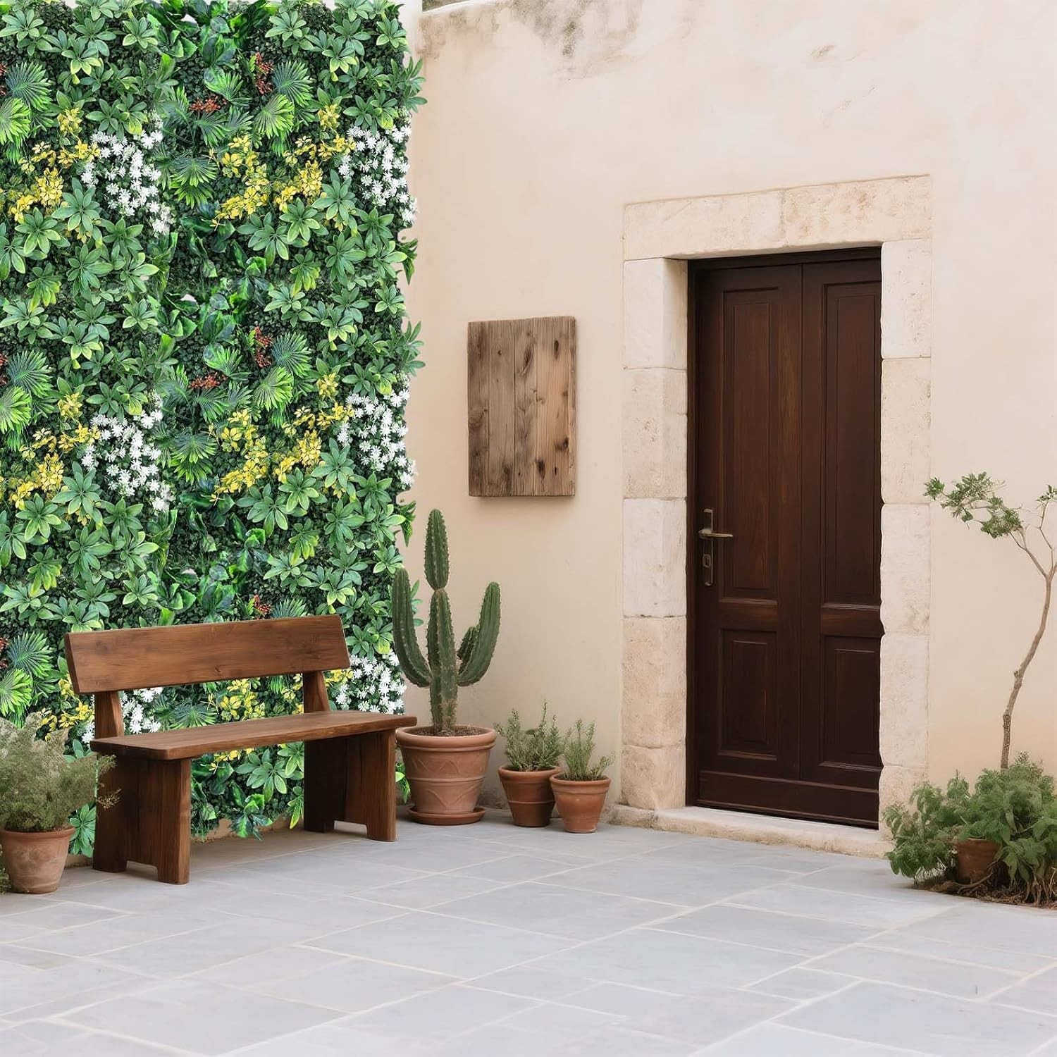 6/12/18pcs Artificial Boxwood Mat Wall Hedge Decor Privacy Fence Panel Grass