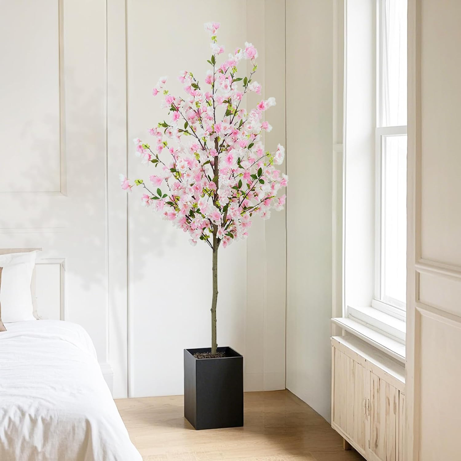 6FT Realistic Cherry Blossom Tree in Pot for Home & Event Décor