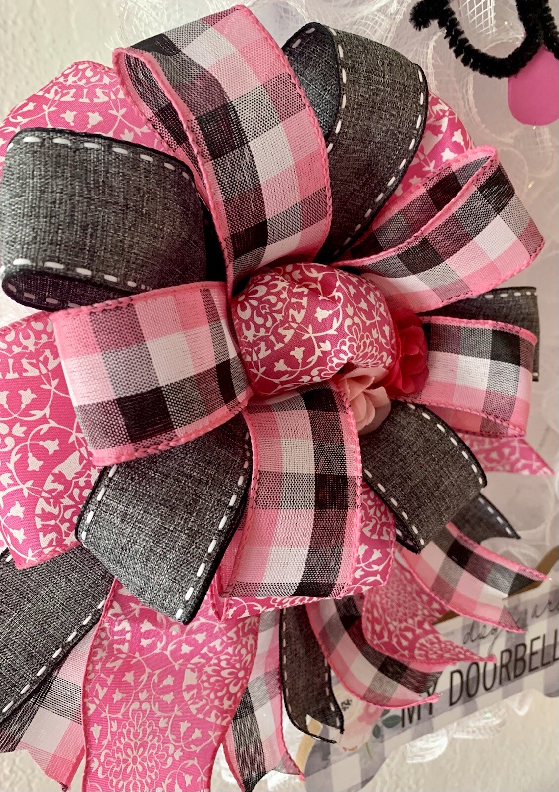 Deco Mesh Pet Dog Wreath, Door Decor, Wall Hanging, Puppy Wreath, Pet Decor