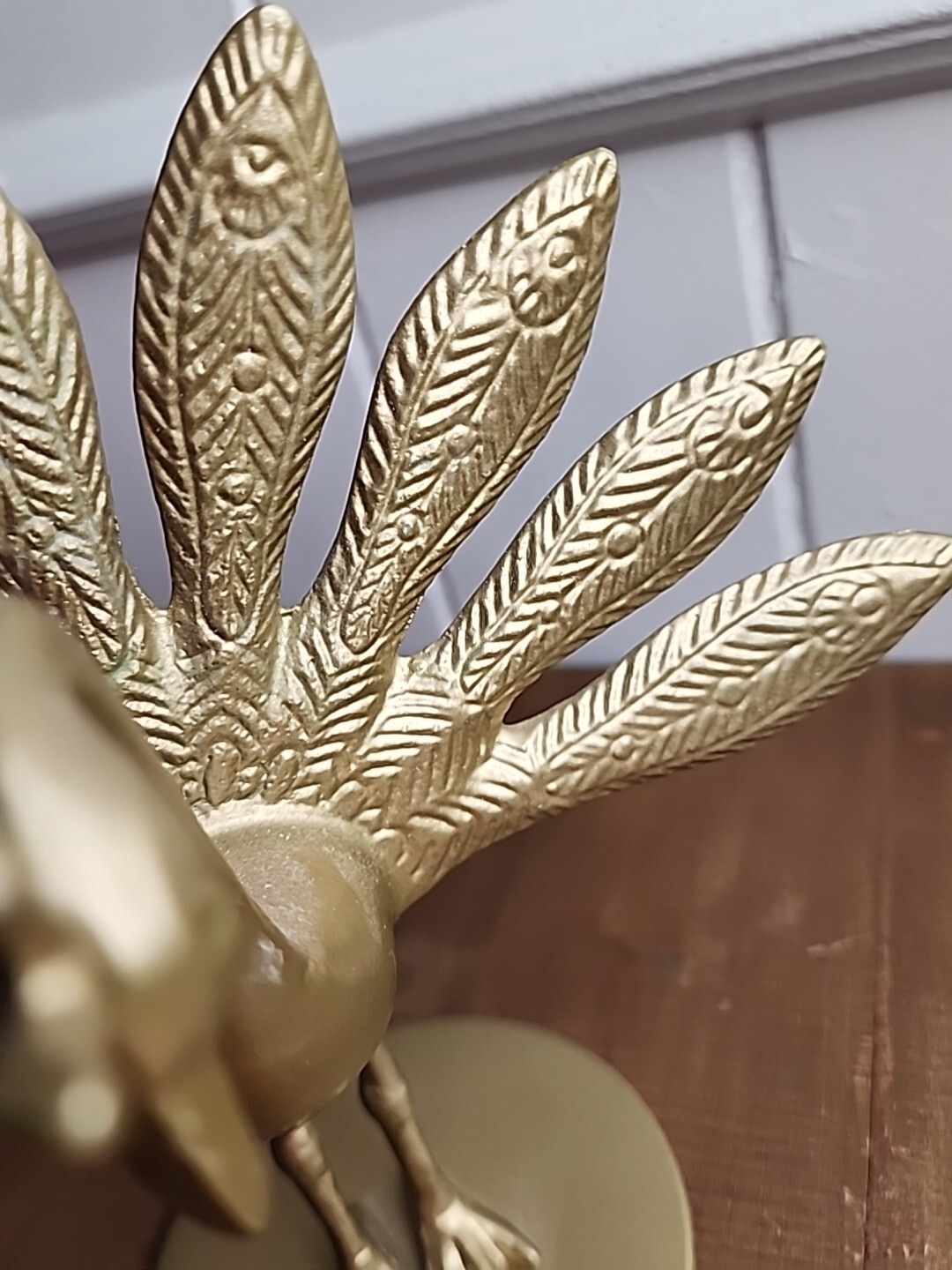 IKEA Markniva Decorative Brass Like Peacocks Figurine Gold