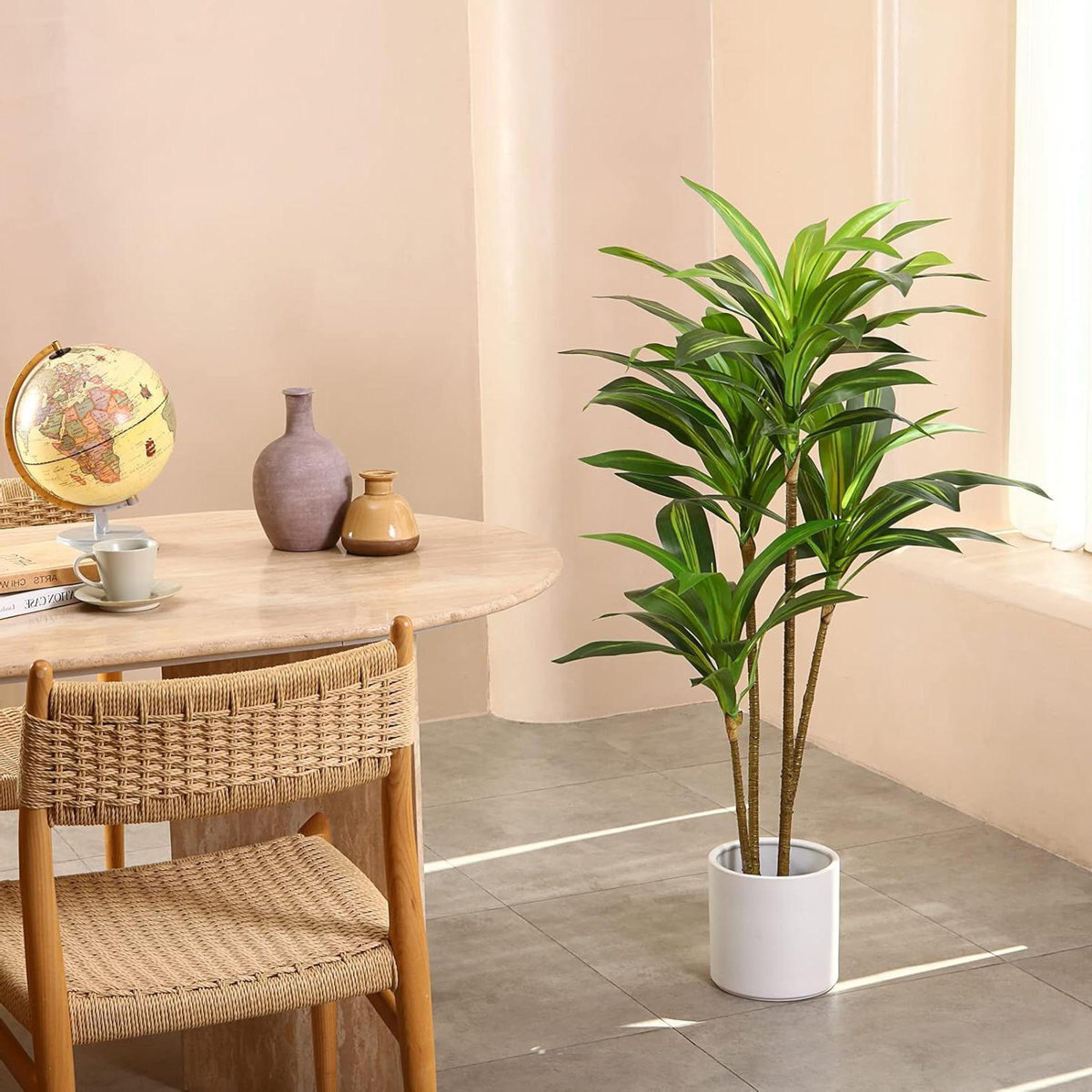 Artificial Dracaena Plant Outdoor Fake Plants, Artificial Brazil Iron Tree