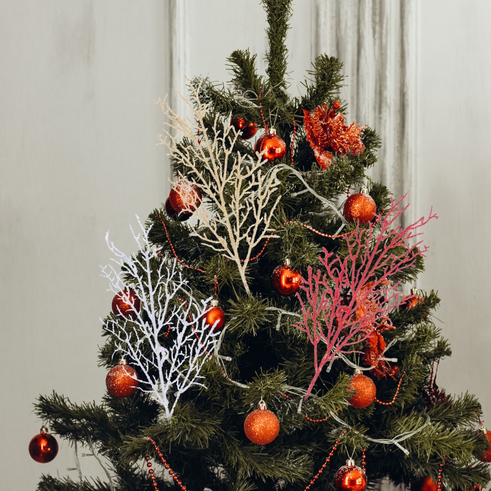 12Pcs Reusable Artificial Deadwood Branches for Xmas Decoration Assorted Color