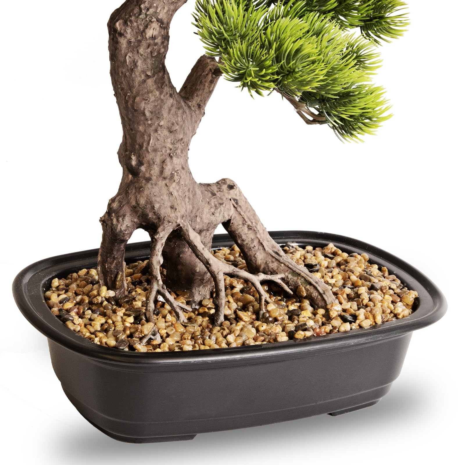Artificial Bonsai Plant, Large Faux Juniper Plants 20 inch, Faux Potted Pine …