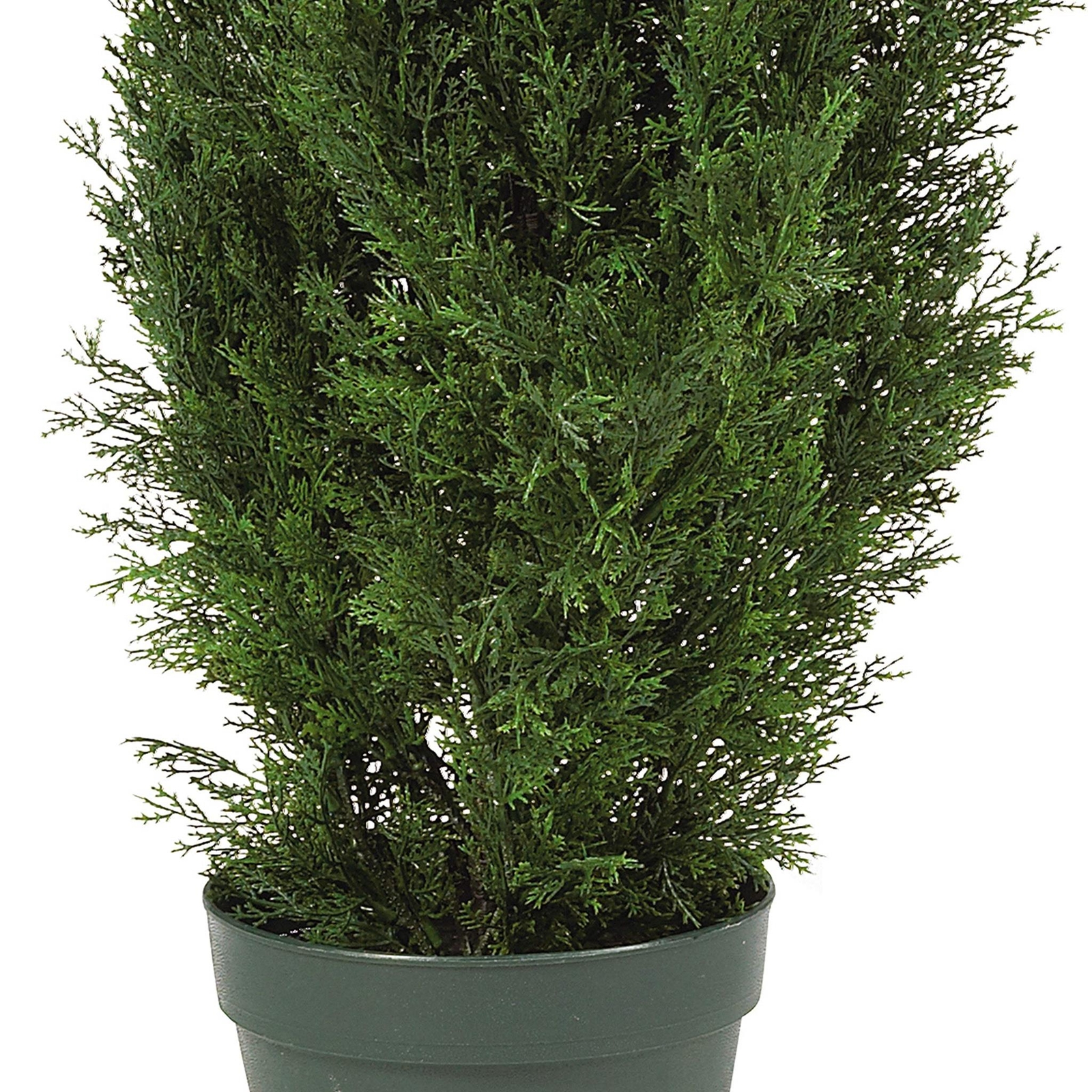 Nearly Natural 4FT Faux Cedar Tree, Outdoor Front Porch Décor, Faux Cedar Tree P