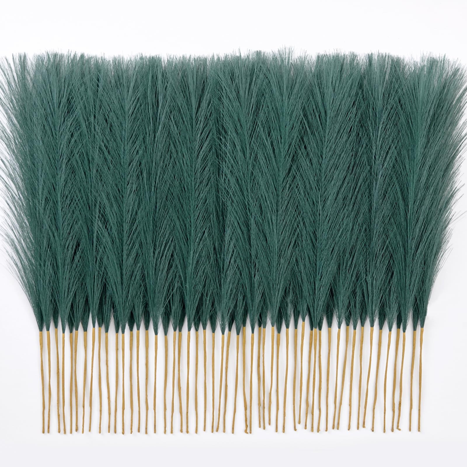 𝟱𝟬𝙥𝙘𝙨 Pampas Grass 𝟭𝟳in, Faux Pampas Grass Office Home Decor, Fake Art…