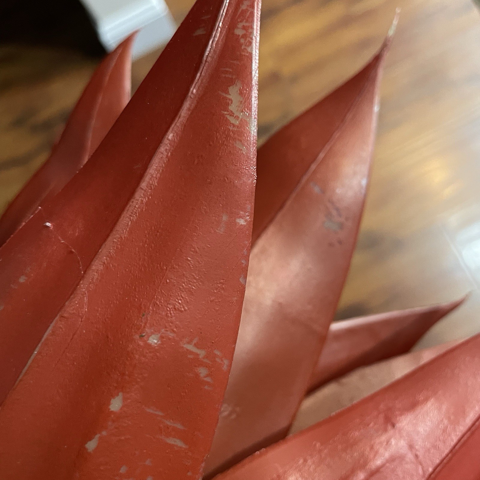 2 Large Artificial Agave Succulent Stems 20″ Red Green Unpotted Decor Landscape