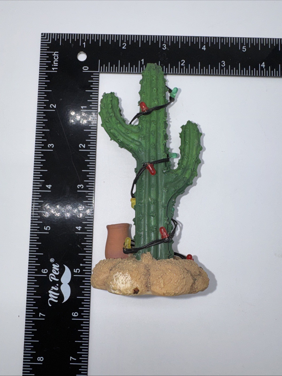 Vintage Christmas Tree Cactus Ceramic Art Decor 5 Inch