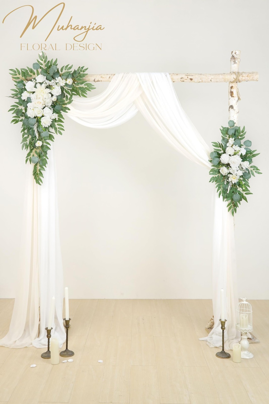 Artificial Arch Flowers Kit(Pack of 4),2Pcs Artificial Flower Arch Decor, 2Pc…