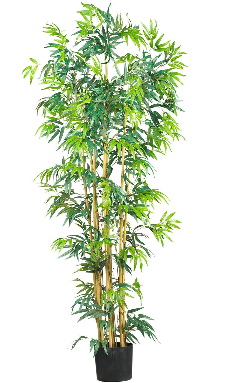 HIGH QUALITY 6′ ARTIFICIAL FAKE SILK BAMBOO TREE ~ w/ REAL REALISTIC TRUNKS