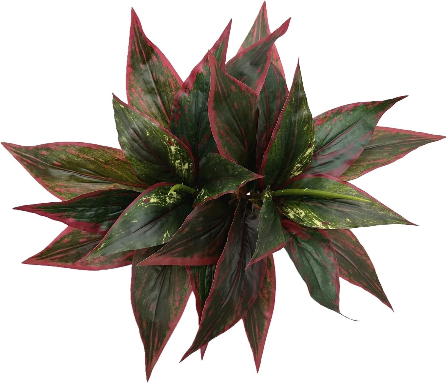 Set of 2 UV Resistant Red Artificial Agave Plants – 10 Inch Faux Greenery Decor