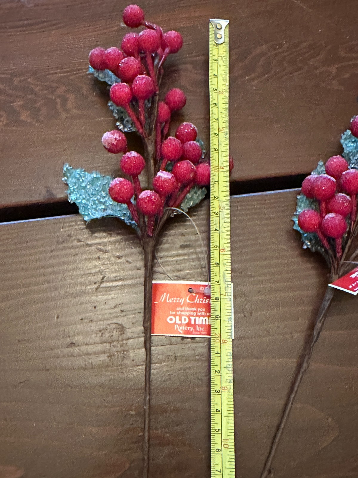 Set of 2 Holly Berry Picks or Sprays