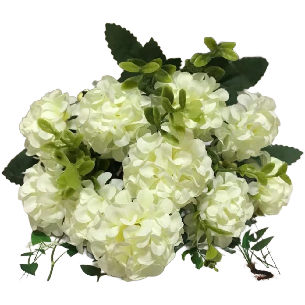 European Style Wedding Silk Flower Bouquet Blue Pink Yellow White Green Rose Red