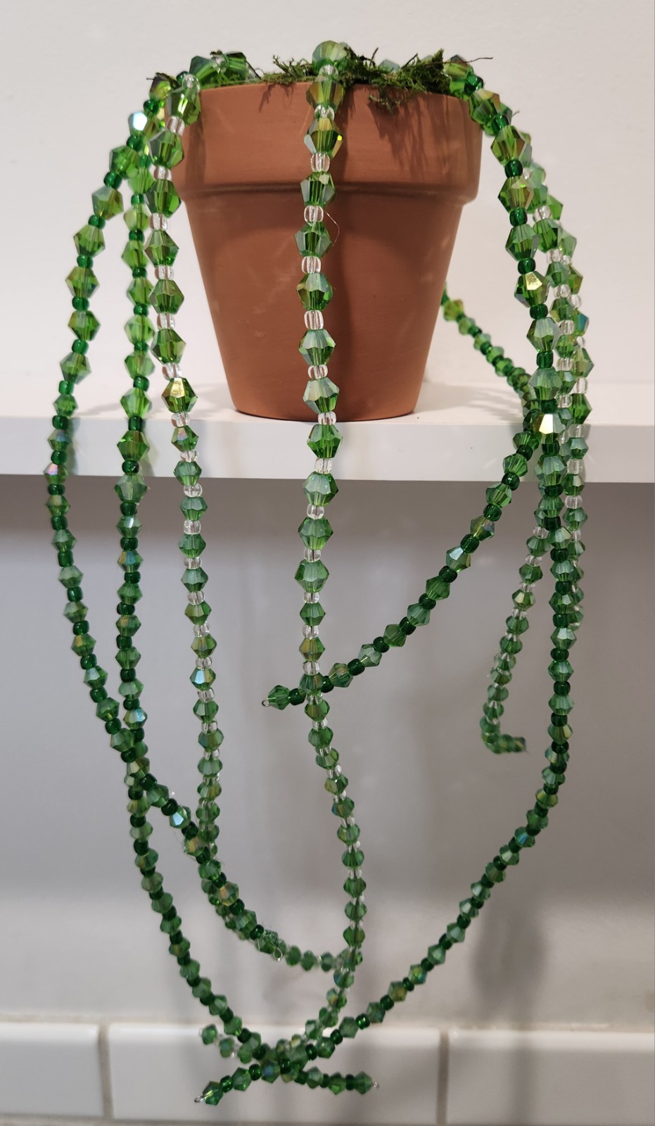 Handmade Beaded Plant Forever Succulent Hanging Bead Plant