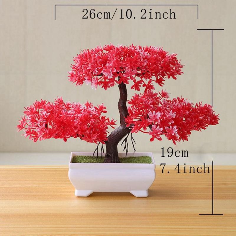 Artificial Bonsai Tree Potted Fake Plant Home Garden Table Room Decor Ornament