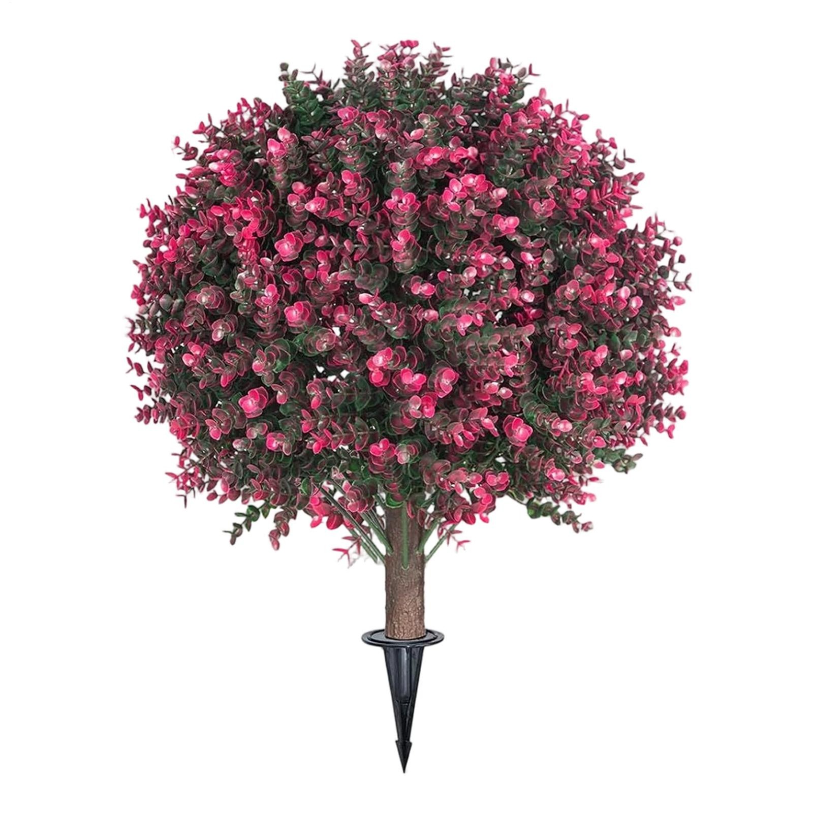 Fake Shrubs 23 Inch UV Resistant Boxwood Artificial Outdoor Trees Faux
